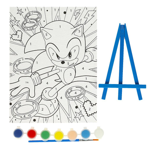 Раскраска по номерам Sonic
