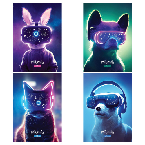 Тетрадь клетка 40л. А5 MESHU Miumiu