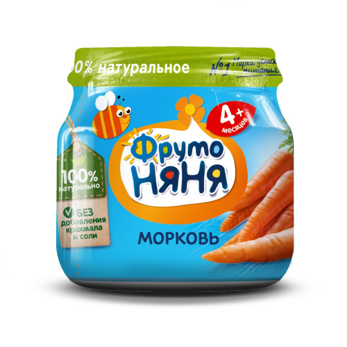 Пюре Фруто Няня морковь 80 г