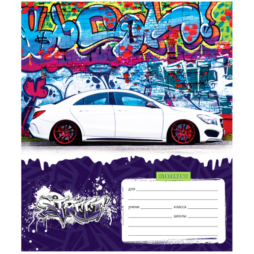 Тетрадь 12л., клетка ArtSpace Техника. Street style