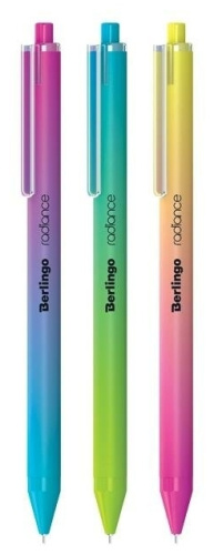 Ручка шариковая автоматическая Berligo Radianc 0,7мм. синяя