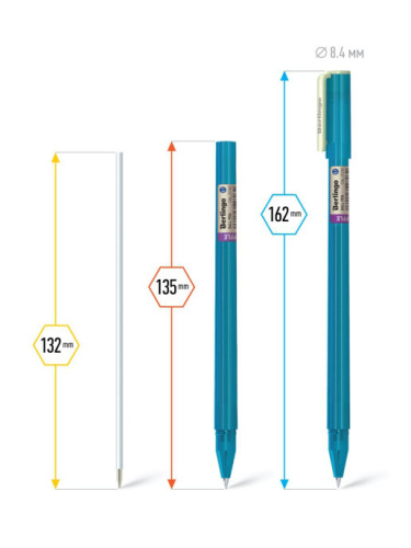 Ручка шариковая Berlingo Riffle 0,7мм синяя