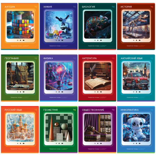 Комплект  предметных тетрадей 48л.