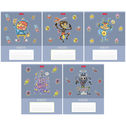 Тетрадь линия 24л. Hatber Freaky friends