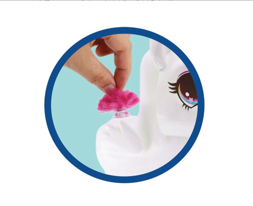 Ruffle Fluffies: Н-р для изг-ния игрушки из помпонов. Единорожка Юника