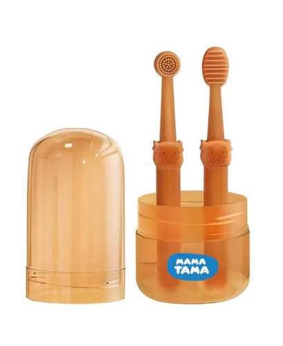 Набор МамаТама обучающий для чистки зубов до 3-х лет в футляре