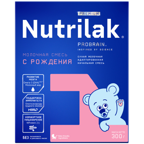 Смесь молочная Nutrilak Premium 1 300г с 0 месяцев