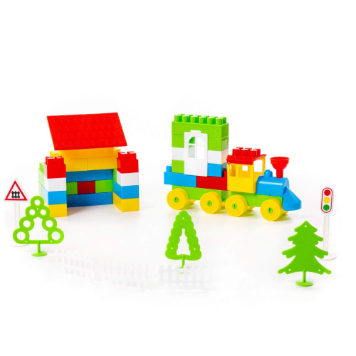 Конструктор Строитель 129дет.