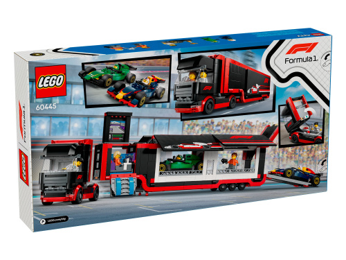 Конструктор LEGO City Грузовик F1 с болидами RB20 и AMR24 F1