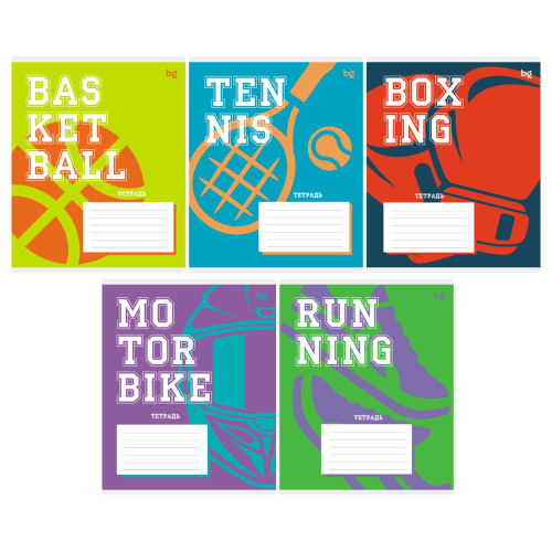 Тетрадь линия 12л. BG Спорт