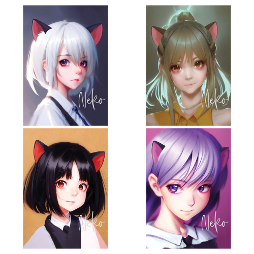 Тетрадь клетка 40л. А5 MESHU Neko