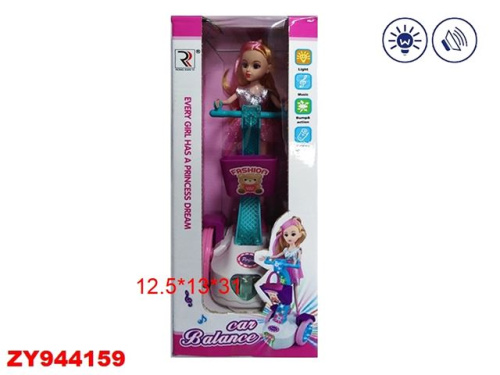 Кукла на гироскутере с аксессуарами на батарейках