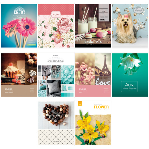 Тетрадь клетка 96л. ArtSpace Микс. Girl s collection