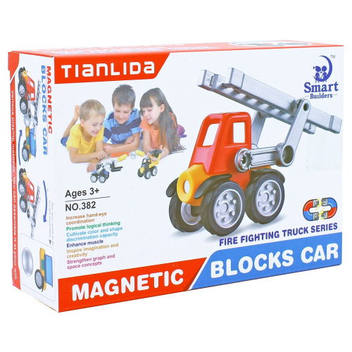 Конструктор магнитный Грузовик с лестницей
