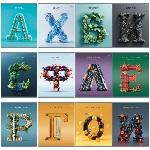 Комплект  предметных тетрадей 48л.