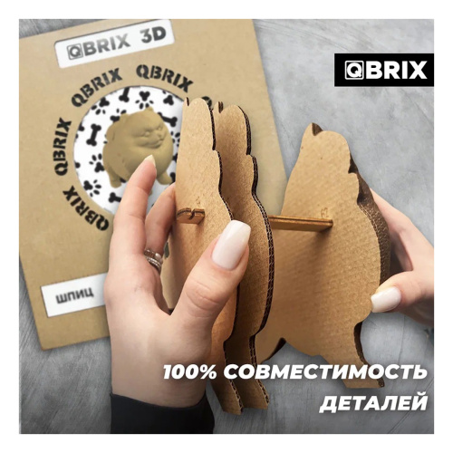 Конструктор картонный 3D. Шпиц