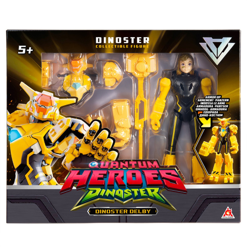 Большая фигурка героя Делби в дино-костюме 20см. Dinoster