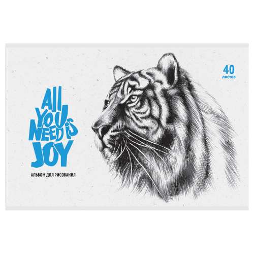 Альбом для рисования 40л. BG All you need is joy
