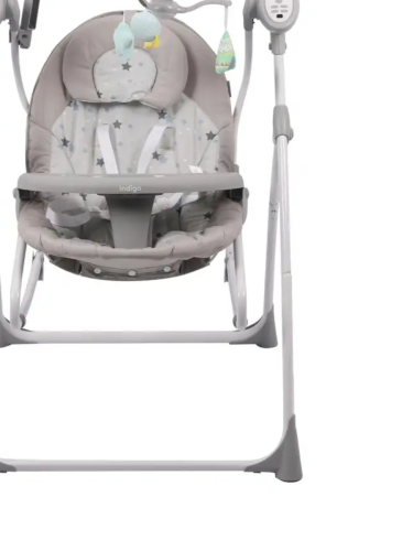 Электрокачели детские Misty(серый)