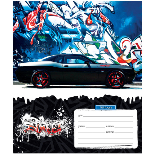 Тетрадь 12л., клетка ArtSpace Техника. Street style