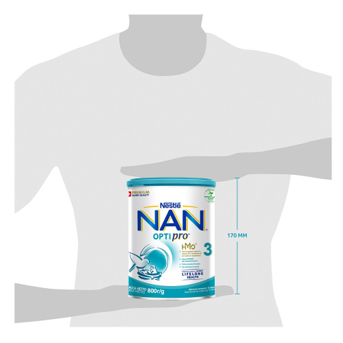 Детское сухое молочко NAN 3 800 г с 12 месяцев