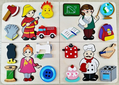 Мозаика-вкладыш Профессии 1. 28дет.