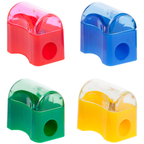 Точилка пластиковая ArtSpace Сундучок, 1 отверстие, контейнер, ассорти