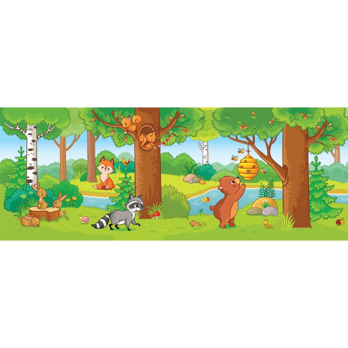 Раскраска-панорама Акварельная