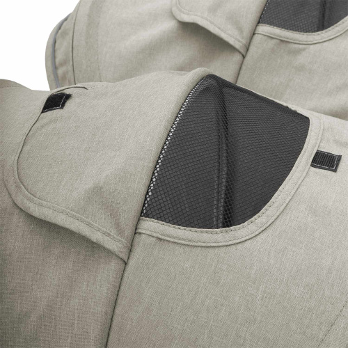 Коляска-трость для двойни Indigo Duet(бежево-серый)