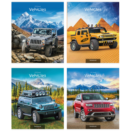 Тетрадь клетка 48л. А5 ArtSpace Авто. Внедорожники
