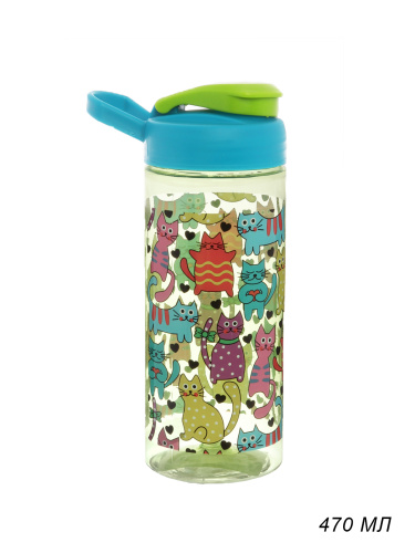 МФК: Бутылка 470мл Коты с держателем