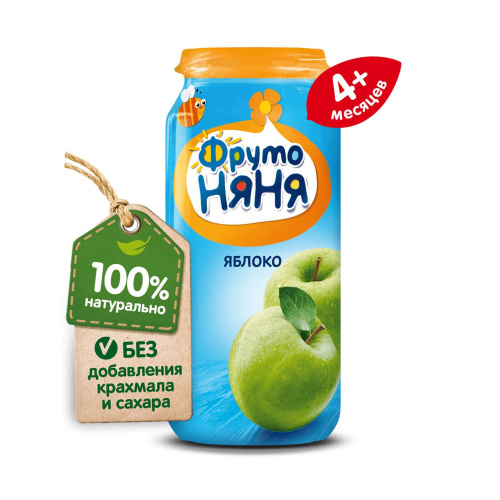 Пюре Фруто Няня яблочное натуральное 250 г
