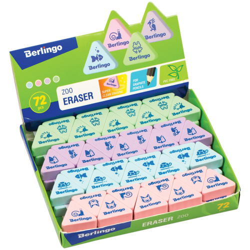 Ластик Berlingo Zoo треугольный