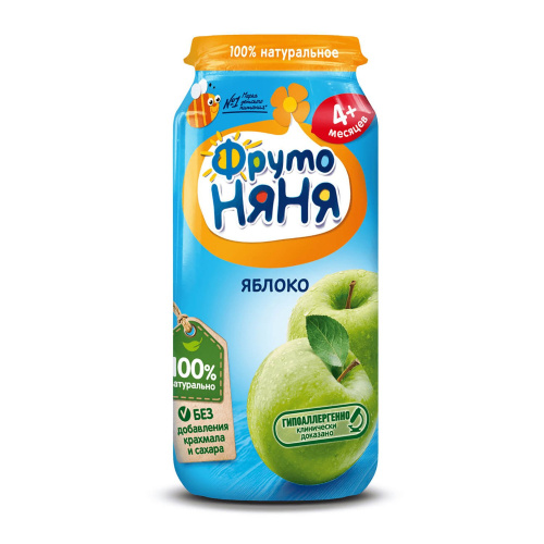 Пюре Фруто Няня яблочное натуральное 250 г