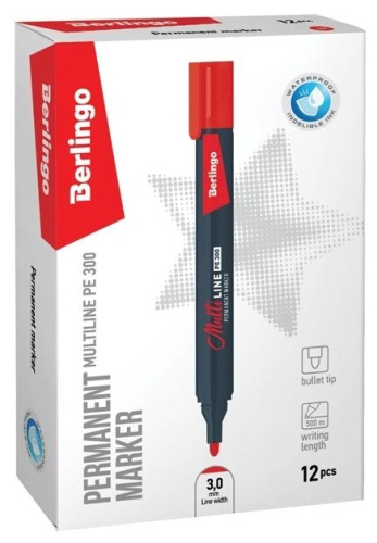 Маркер Multiline PE300 красный