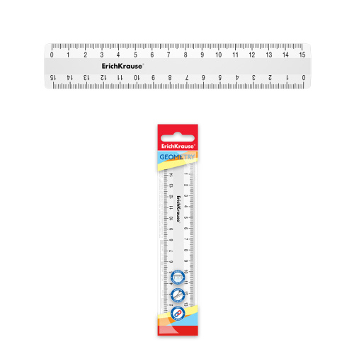 Линейка 15см. ErichKrause Classic