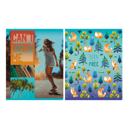 Тетрадь клетка 96л. BG Mix-12. Девочки