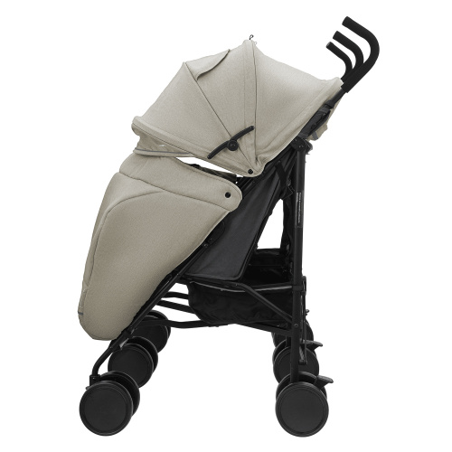 Коляска-трость для двойни Indigo Duet(бежево-серый)
