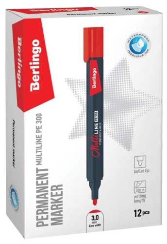 Маркер Multiline PE300 красный