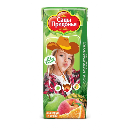 Сок Сады Придонья мультифрукт 200 мл