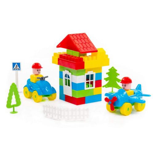 Конструктор Строитель 76дет.