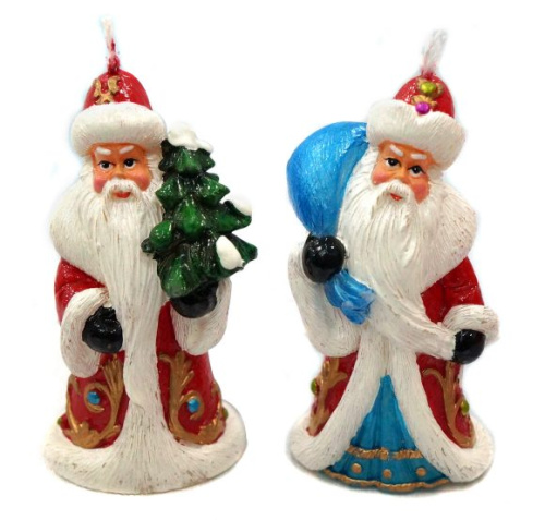 Свеча Дед Мороз 8см