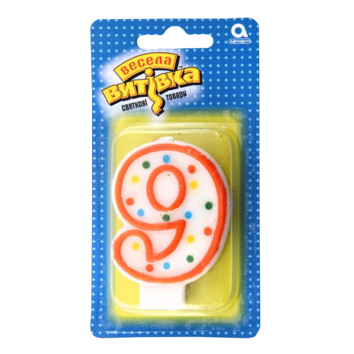 Свеча для торта цифра 9