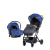 Коляска прогулочная Prego Z1*CS+автолюлька(Синий космос)