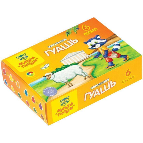 Гуашь 6цв. Мульти-Пульти Енот в Греции