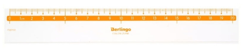 Линейка Berlingo Color прозрачная