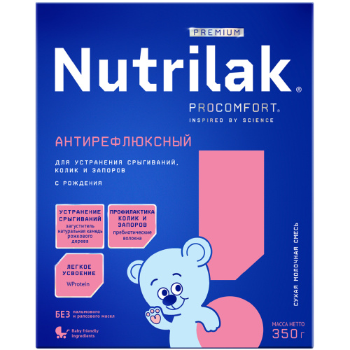 Молочная смесь Nutrilak Premium антирефлюксная, 350гр