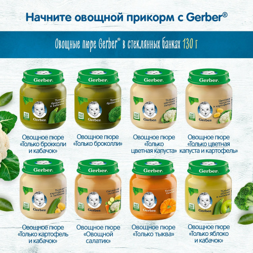 Пюре Gerber цветная капуста 80 г