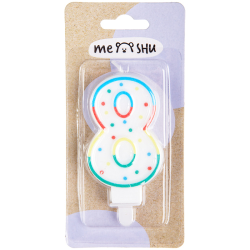 Свеча для торта цифра 8