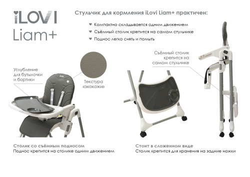 Стульчик для кормления iLovi Liam Plus (Mint)